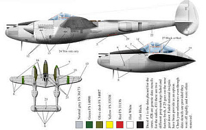 Decal 1/72 Lockheed P-38J Lightnings Wicked Women P-38 Lightnings (Bombshell)