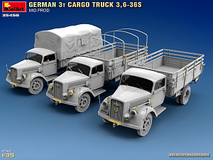 Model kit 1/35 GERMAN 3T CARGO TRUCK 3,6-36S (MiniArt)