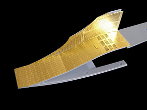 Photo Etching Kit Mikoyan MiG-25RBT/MiG-25RB/MiG-25PD/MiG-25RBF air intakes (designed to be used with ICM UA UK kits) (Metallic Details)