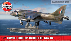 Model kit 1/72 Hawker-Siddeley Harrier GR.1/McDonnell-Douglas AV-8A Harrier (Airfix)