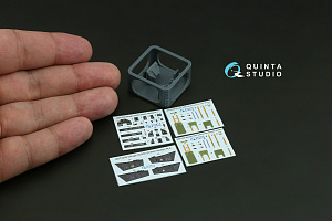 Mirage 2000D 3D-Printed & coloured Interior on decal paper (Dream Model) (with 3D-printed resin part)