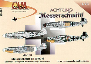 Decal 1/48 Messerschmitt Bf-109G-6 (4) (CAM)