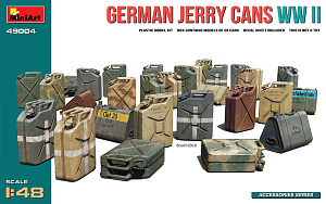 Diorama bases 1/48 German Jerry Cans WWII (28 pcs., incl.decals) (MiniArt) 