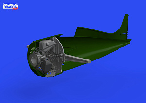 Additions (3D resin printing) 1/48 Grumman F4F-3 Wildcat wheel bay 3D-Printed (designed to be used with Eduard kits) 