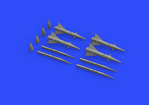 Additions (3D resin printing) 1/72 Mikoyan MiG-21MF armament (designed to be used with Eduard kits)