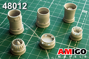 Additions (3D resin printing) 1/48 Jet nozzle of R11F-300 engine MiG-21F/ F13 (Amigo Models)