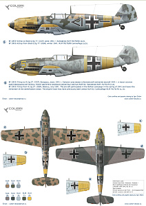 Decal 1/48 Bf-109 E trop (Operation Barbarossa) (Colibri Decals)
