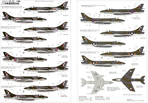 Decal 1/72 Hawker Hunter FGA.9/FR.10 (Xtradecal)