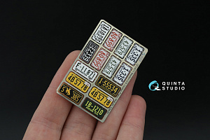 Western U.S. License Plates 1940-1950 (All kits) (with metal base)