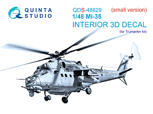 Mi-35 3D-Printed & coloured Interior on decal paper (Trumpeter) (Small version)