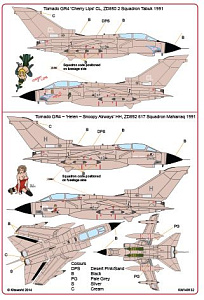 Decal 1/48 Desert Storm Panavia Tornado GR.1B ''Foxy Killer' (Kits-World)