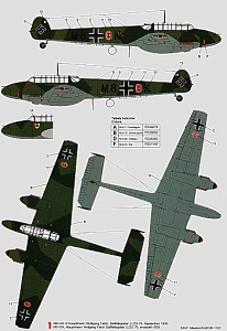 Decal 1/32 Messerschmitt Bf-110C (3) (Techmod)