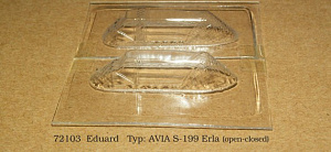 Vacu Canopy 1/72 Avia S-199 Erla open/closed (EDU) (Rob Taurus)