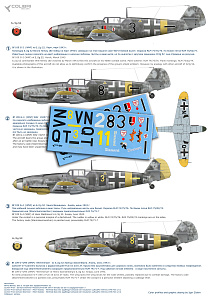 Decal 1/48 BF 109 G-2/G-4 Battles over Kuban (Colibri Decals)