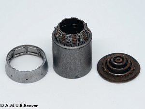 Additions (3D resin printing) 1/48 Rolls-Royce Turbomeca Adour engine nozzles for SEPECAT Jaguar models (A.M.U.R.Reaver) 