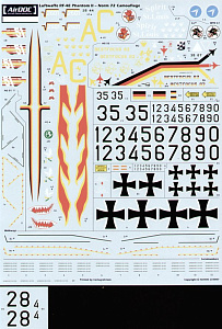 Decal 1/32 McDonnell RF-4E Phantoms Luftwaffe Part 2 (Airdoc)