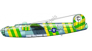 Decal 1/72 B-24D Green Dragon (USAAC) (HAD)