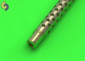 Military vehicle detailing sets (metal) 1/35 Browning M1919 .30 cal machine gun barrels-one piece muzzle (cylindrical shape) (2pcs)