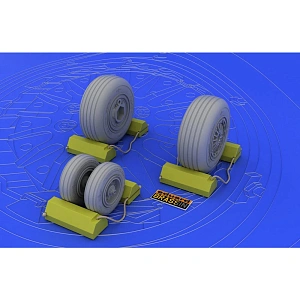 Additions (3D resin printing) 1/32        McDonnell F-4C/F-4D/F-4E/F-4F/F-4G wheels with weighted tyre effect (designed to be used with Tamiya kits) 