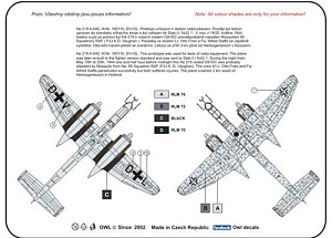 Decal 1/72 Heinkel He.219A-0 DV+DL (Owl Decals)