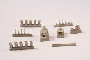Additions (3D resin printing) 1/32 Le Rhone 9J - French WWI Rotary Engine