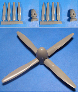 Additions (cast) 1/72 P-61 Black Widow Propellers & Spinners (Revell) (Vector)