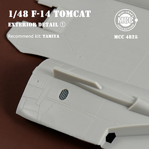 Additions (3D resin printing) 1/48 Grumman F-14 Tomcat Exterior Details Part 1. 1 set of F-14 exterior details