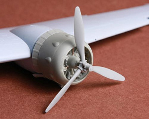 Additions (3D resin printing) 1/48 Bristol Blenheim propeller set (designed to be used with Airfix kits)[Mk.IF Mk.IV]