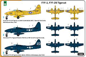 Model kit 1/72 Grumman F7F-2 / F-2N Tigercat (FLY)