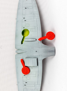 Niche plugs 1/48 for  Supermarine Spitfire Mk.I (Tamiya)