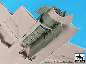 Additions (3D resin printing) 1/48 McDonnell F-4B Phantom Engine (designed to be used with Tamiya kits) 