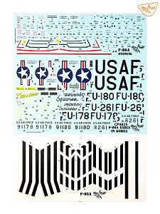 Model kit 1/48 F-86A in Korea early variants (3x camo) (Clear Prop)