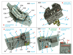 P-40F WarHawk 3D-Printed & coloured Interior on decal paper (Trumpeter)