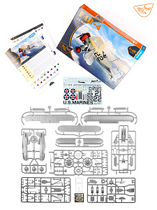Model kit 1/48 Boeing F4B-4 US Marines (Clear Prop)