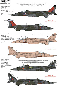 Decal 1/48 Sepecat Jaguar GR.1/GR.1A Part 3 (6) (Xtradecal)