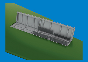 Additions (3D resin printing) 1/48 Curtiss P-40E Warhawk gun bays 3D-Printed 1/48 (designed to be used with Eduard kits)