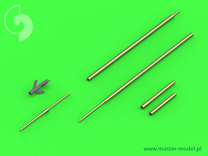 Aircraft guns (brass) 1/48 Sukhoi Su-7BMK/Su-7BKL (Fitter-A) - Pitot Tubes and 30mm gun barrels