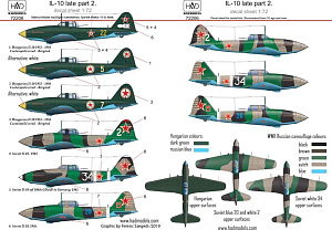 Decal 1/72 IL-10 late (6x camo) Part 2 (HAD)