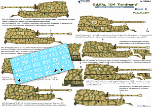 Decal 1/35 Sd.Kfz. 184 "Ferdinand" Part II Pz.Jg.Abt. 653 (Colibri Decals)