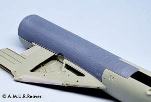 Additions (3D resin printing) 1/48 Corrected belly for Su-17UM3/Su-22UM3 (Kitty Hawk) (A.M.U.R.Reaver) 