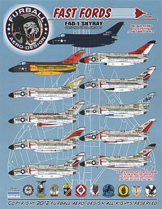 Decal 1/48 Douglas F4D-1 Skyray 'Fast Fords' (11)  (Furball Aero-Design)