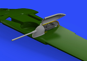 Additions (3D resin printing) 1/48 Messerschmitt Bf-109G-6 gun pods (designed to be with Tamiya kits)