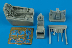 Additions (3D resin printing) 1/72 Lockheed F-117A Nighthawk cockpit set (designed to be used with Hasegawa kits) 