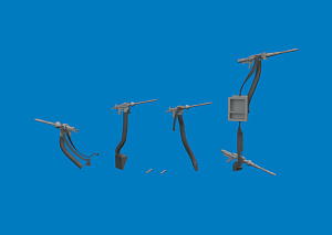 Additions (3D resin printing) 1/48 Dornier Do-217K guns (3D-Printed) 1/48 (designed to be used with ICM UK kits)