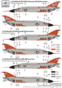 Decal 1/72  F-4J US NAVAL Air Test Center (HAD)