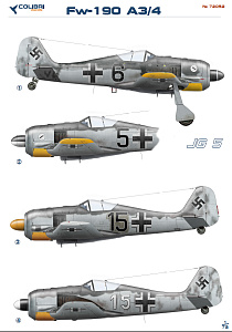 Decal 1/72 Fw-190 A3 Jg 5 (Colibri Decals)