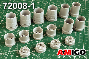 Additions (3D resin printing) 1/72 Jet nozzle of NK-32 Tu-160 engine (Amigo Models)