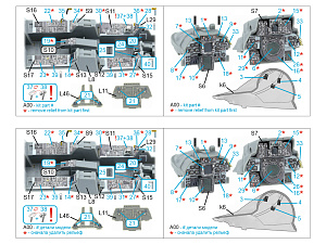 F-14A Tomcat 3D-Printed & coloured Interior on decal paper (GWH) (Small version)