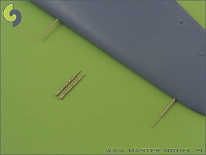 Aircraft guns (brass)  1/48 Mitsubishi A6M5 Zero armament set (7,7mm, 20mm gun barrels) and Pitot tube