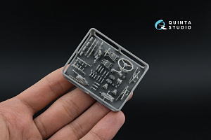 KrAZ-255B 3D-Printed & coloured Interior on decal paper (Roden) (with 3D-printed resin parts) 